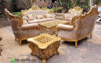 Sofa Tamu Ukir Jepara Model Klasik Mewah