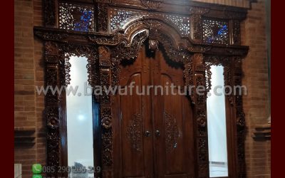 Gebyok Ukir Jepara Dari Kayu Jati