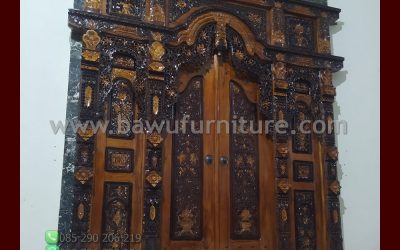 Gebyok Ukir Motif Jepara Dari Kayu Jati
