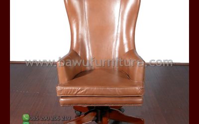 Kursi Kantor Full Jok Rangka Kayu Jati Jepara