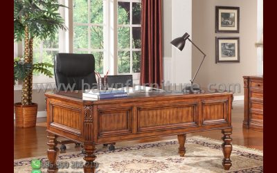 Meja Kerja Jati Model Klasik Jepara