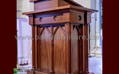 Mimbar Gereja Klasik Terbaru Dari Kayu Jati
