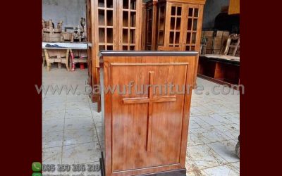 Mimbar Gereja Minimalis Terbaru Dari Kayu Jati