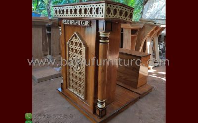 Mimbar Masjid Miftahul Khair Minimalis
