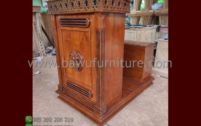 Podium Mimbar Jati Model Minimalis Terbaru
