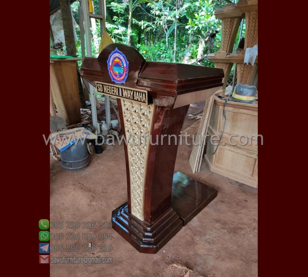 Podium Pidato SDN 1 Way Jaha Model Minimalis Bawu Furniture