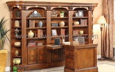 Set Meja Kantor Jati Klasik Model Terbaru