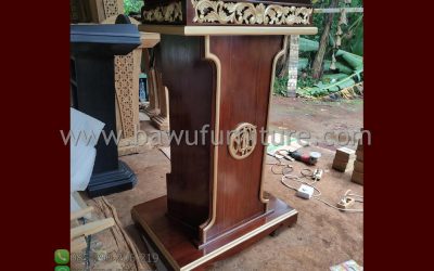 Podium Jati Minimalis Murah Model Terbaru