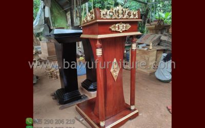 Podium Jati Ukir Murah Model Terbaru Jepara