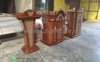 Stock Mimbar Masjid Jepara Model Terbaru