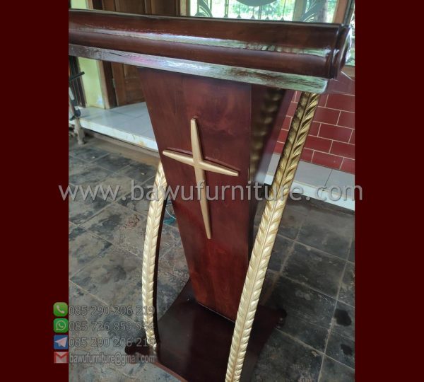 Jual Podium Gereja Jati Model Minimalis Jepara - Image 5