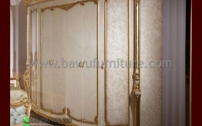 Lemari Baju Ukiran Jepara Model Klasik Mewah