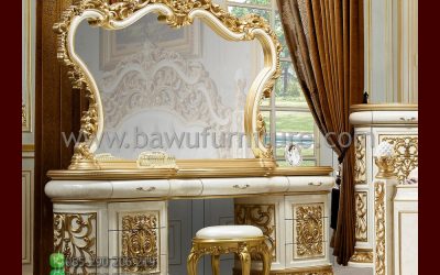 Meja Make Up Duco Putih Model Klasik Mewah