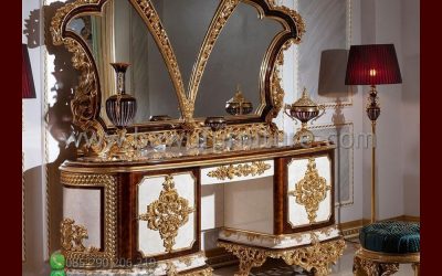 Meja Make Up Ukiran Mewah Model Terbaru