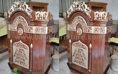 Mimbar Ukir Kayu Jati Jepara Harga Jual Murah