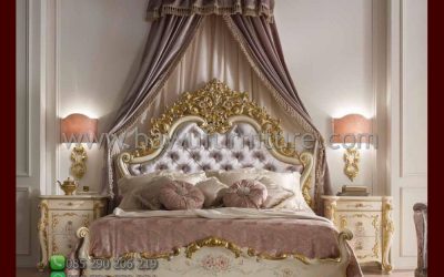 Tempat Tidur Ukiran Mewah Ala Klasik Eropa