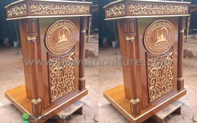 Mimbar Masjid Al Kautsar Dari Kayu Jati