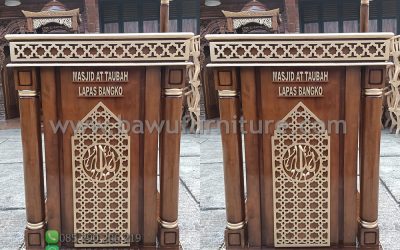 Mimbar Masjid At Taubah Lapas Bongko Jepara