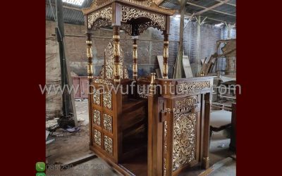 Mimbar Masjid Murah Model Atap Kubah Jepara