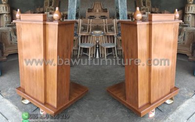 Mimbar Minimalis Harga Murah Dari Kayu Jati