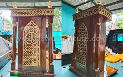 Mimbar Minimalis Terbaru Dari Kayu Jati Jepara
