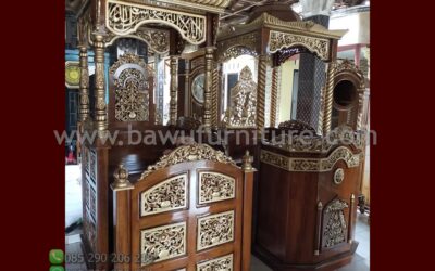 Mimbar Masjid Pekalongan Model Atap Kubah