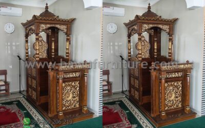 Mimbar Masjid Di Sleman Model Atap Kubah