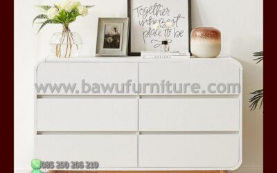Dresser Minimalis Warna Putih Model Terbaru Jepara