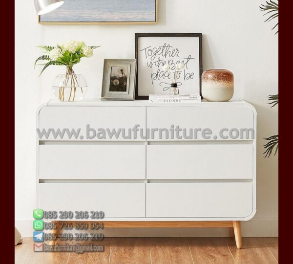 Dresser Minimalis Warna Putih