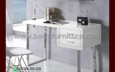 Model Meja Kerja Modern Warna Duco Putih