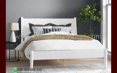 Tempat Tidur Minimalis Jepara Warna Duco Putih
