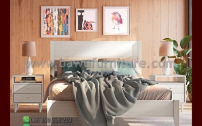 Tempat Tidur Minimalis Terbaru Warna Duco Putih