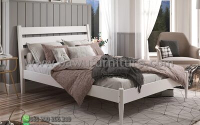 Tempat Tidur Minimalis Warna Putih Model Terbaru