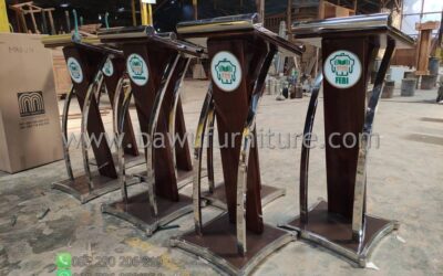 Podium Minimalis IAIN Palangkaraya Model Terbaru Jepara