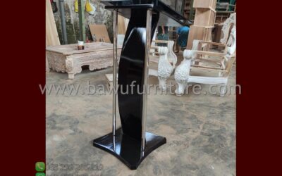 Podium Minimalis Warna Hitam Model Terbaru Jepara