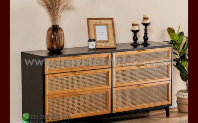 Bufet Minimalis Jepara In Black Color