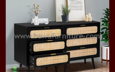 Bufet Minimalis Modern In Black Color