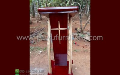Model Podium Gereja Kayu Jati Minimalis Terbaru
