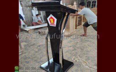 Podium Pidato Partai Gerindra Model Minimalis Terbaru