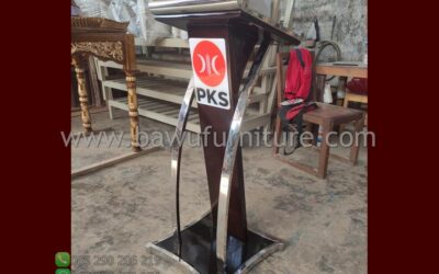 Podium Pidato Partai PKS Model Minimalis Terbaru