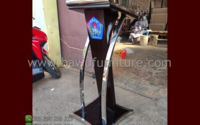 Podium Pidato SMK 13 Jakarta Model Minimalis Terbaru