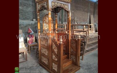 Mimbar Masjid Agung Al-Istiqomah Model Atap Kubah