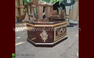 Mimbar Masjid As Salam Model Minimalis Pendek