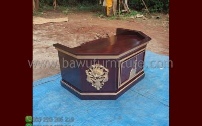 Mimbar Mushola Al Mukmin Model Minimalis Pendek