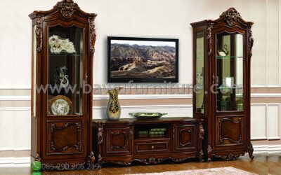 Jual Bufet TV Jati Terbaru Model Klasik Eropa Mewah