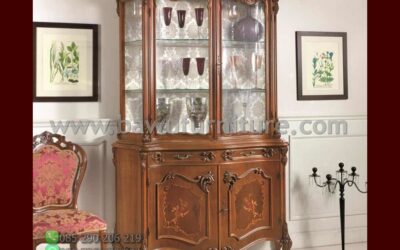 Jual Lemari Pajangan Jepara Terbaru Model Klasik Mewah