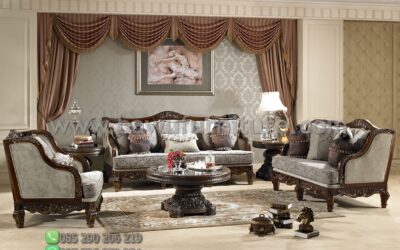 Jual Sofa Tamu Kayu Jati Jepara Model Klasik Eropa Mewah