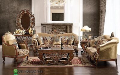 Jual Sofa Tamu Mewah Dari Kayu Jati Jepara