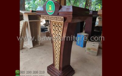 Podium Pidato Kecamatan Brandan Barat Dari Kayu Jati