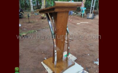 Stock Podium Pidato Jepara Model Minimalis Terbaru